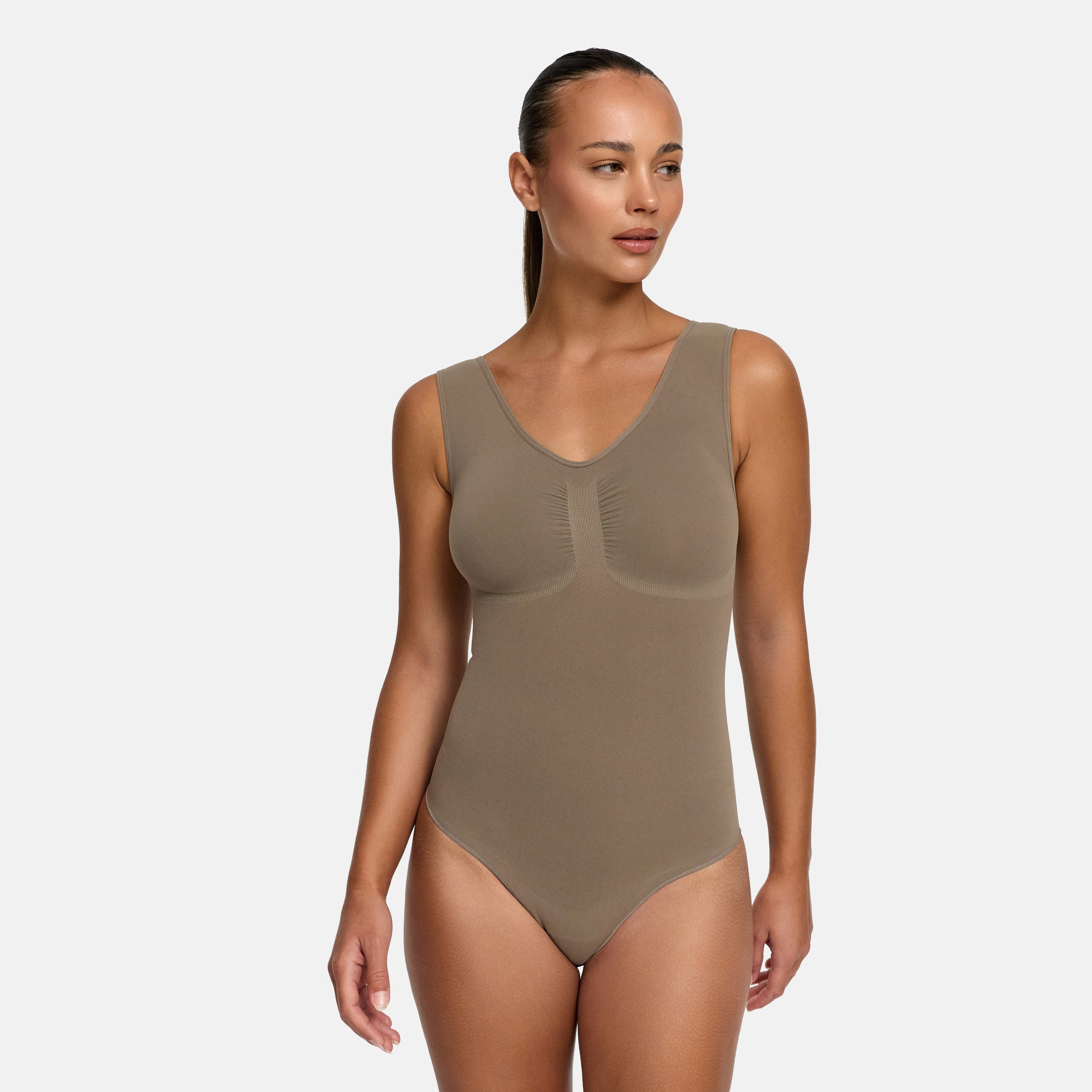 Tank Bodysuit Sculpting Shapewear mit Slip